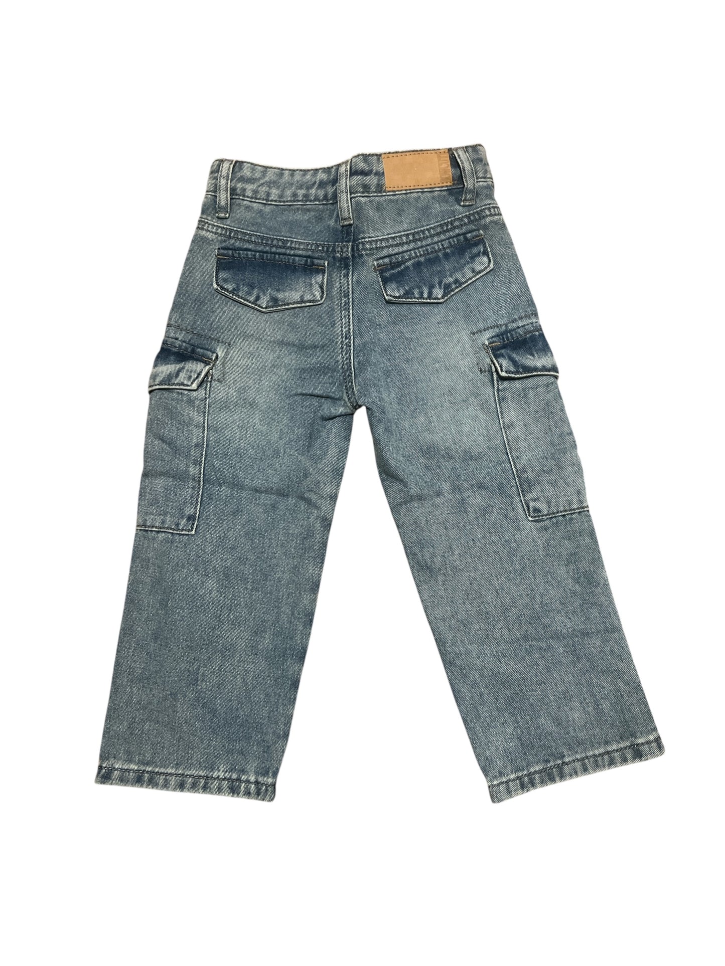 Denim Cargo Pants